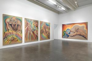 Exhibition view: Judy Chicago, _Herstory_, New Museum, New York (12 October 2023–14 January 2024). Courtesy New Museum. Photo: Dario Lasagni.
